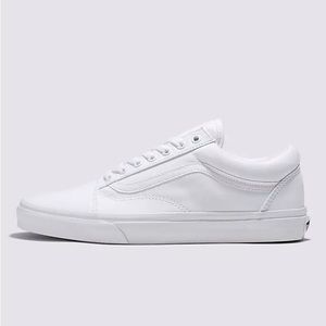Vans Old Skool White Canvas Shoe Size 7